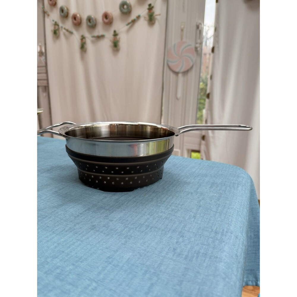 Ikea Klockren Silicone Colander Grey Collapsible Foldable Strainer 3 Liter